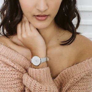 Silver Watches for Women, Watches Women, 32mm Watch, Minimalist Watch Women, Womens Watch, Wrist Watch, Ladies Watch, Gift for Her