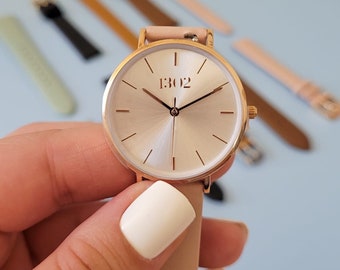 Montres pour femmes, bracelet de montre en cuir, bijoux pour femmes, montres pour femmes, montre pour femme, montre-bracelet, cadeaux pour elle, cadeau pour elle,