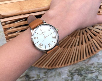 Gold Watch, Gift for Her, Gold Jewelry, Anniversary Gift, Girlfriend Gift, Gift for Wife, Womens Watch, Watches for Women, 38mm Watch