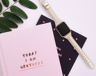 Womens Slim Watch Band, Compatible Apple Watch Band 40mm, Watch Band 38mm, 41mm, 42mm/44mm/45mm, Leather Watch Strap, Series 11, Series 10