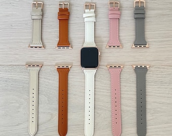 Women's Watch Band Series 11/10/9/8/7/6/5/4/3/SE/Ultra 2 for iWatch Band 42mm, 38,40,41,44,45,46,49, Leather Watch Strap Women