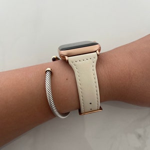 Custom Apple Watches Bands for Women, 38mm 40mm 41mm 42mm 44mm 45mm, Apple Watch Band, Apple Leather Watch Strap Women, Gift for Her