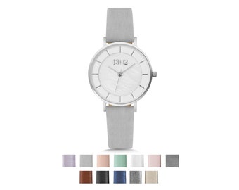 Womens Watch, Womens Jewelry, Silver Watch for Women, 32mm Watch, Minimalist Watch Women, Ladies Watch, Gift for Mom, Mothers Day Gift