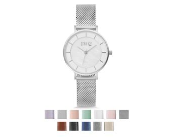 Silver Mesh Bracelet Watch 32mm, Gift Ideas, Unique Jewelry, Unique Gifts for Women, Gift for Her, Gift for Women, Gift for Mom, Mothers Day