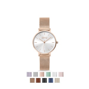 Wrist Watch Metal Band, Sunray Silver Dial, Bracelet Watch, Rose Gold Watches for Women, Watch Rose Gold, Uhren Damen, Armbanduhr Damen