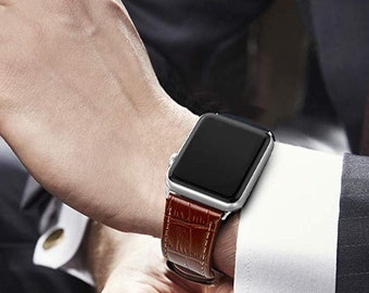 ¡OFERTA! NUEVAS correas de reloj 1302 con estampado de cocodrilo, 38 mm, 42 mm, cuero genuino, correa de reloj de 38 mm, 40 mm, 42 mm, 44 mm, unisex, para hombre y mujer.