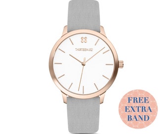 Womens Watch Rose Gold, Womens Watch Leather, Leather Watches for Women, Womens Brown Leather Watch, Leather Wrist Watch, Wrist Watch Women