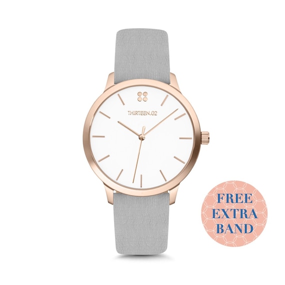 Womens Watch Rose Gold, Womens Watch Leather, Leather  display picture 2