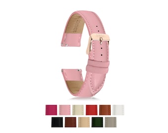 Cinturino orologio da donna, Cinturino orologio 20mm, 18mm, Cinturino orologio in pelle, Cinturino orologio cucito, Cinturino orologio in pelle 18mm, 20mm, Cinturino orologio in pelle