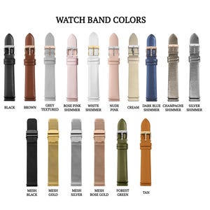 Smart watch band, Womens Watch Strap, 3s Watch Band, 18mm Watch Band, 14mm Watch Band, Smart Watch Replacement Bands, Fits many watches image 3