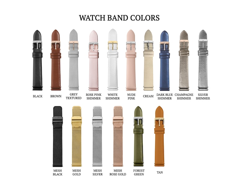 Smart watch band, Womens Watch Strap, 3s Watch Band, 18mm Watch Band, 14mm Watch Band, Smart Watch Replacement Bands, Fits many watches image 3