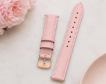 Horlogeband 20 mm, 18 mm leren horlogeband, leren horlogeband, 18 mm, 20 mm, leren horlogeband, compatibel met Samsung Galaxy Watch, 14 mm