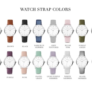 Birthday Gift for Women, College Student Gift, Wrist Watch, Gift for Her, Girlfriend Gift, Silver Watch, Minimalist Watch, Ladies Watch image 2