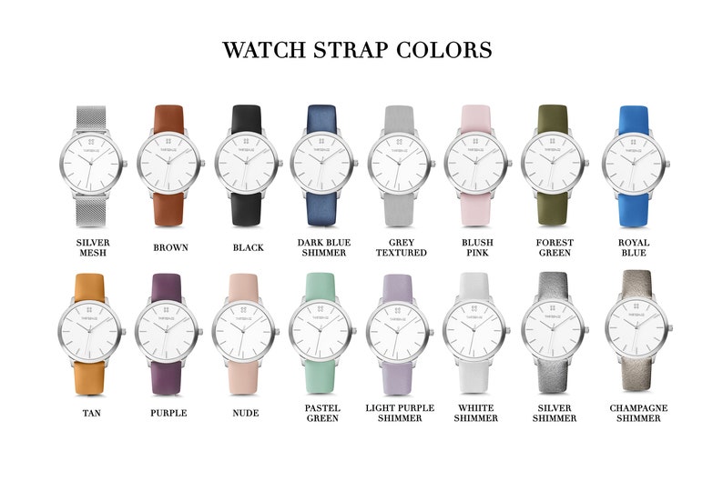 Birthday Gift for Women, College Student Gift, Wrist Watch, Gift for Her, Girlfriend Gift, Silver Watch, Minimalist Watch, Ladies Watch image 2