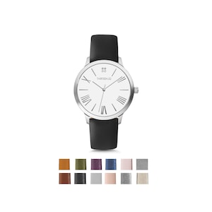 Womens Watch Silver, Minimalist Watch, Ladies Watch, Wrist Watch, Watches for Women, Personalized Gift for Women, Silver Watch Women