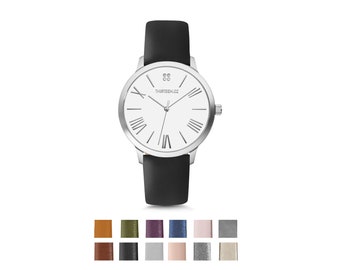 Womens Watch Silver, Minimalistische Horloge, Dameshorloge, Polshorloge, Horloges voor Vrouwen, Gepersonaliseerd Cadeau voor Vrouwen, Zilveren Horloge Vrouwen