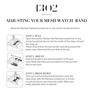 Correa de reloj milanesa de acero inoxidable – Ajustable, compatible con las series 1–11, SE, Ultra, 40, 42, 44, 46, 49 mm, regalo para hombre, regalo para mujer imagen 5