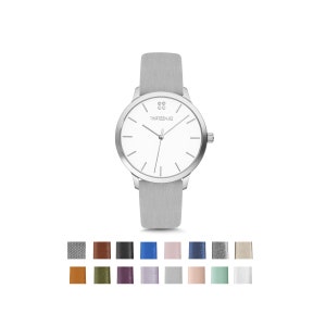 Birthday Gift for Women, College Student Gift, Wrist Watch, Gift for Her, Girlfriend Gift, Silver Watch, Minimalist Watch, Ladies Watch image 3