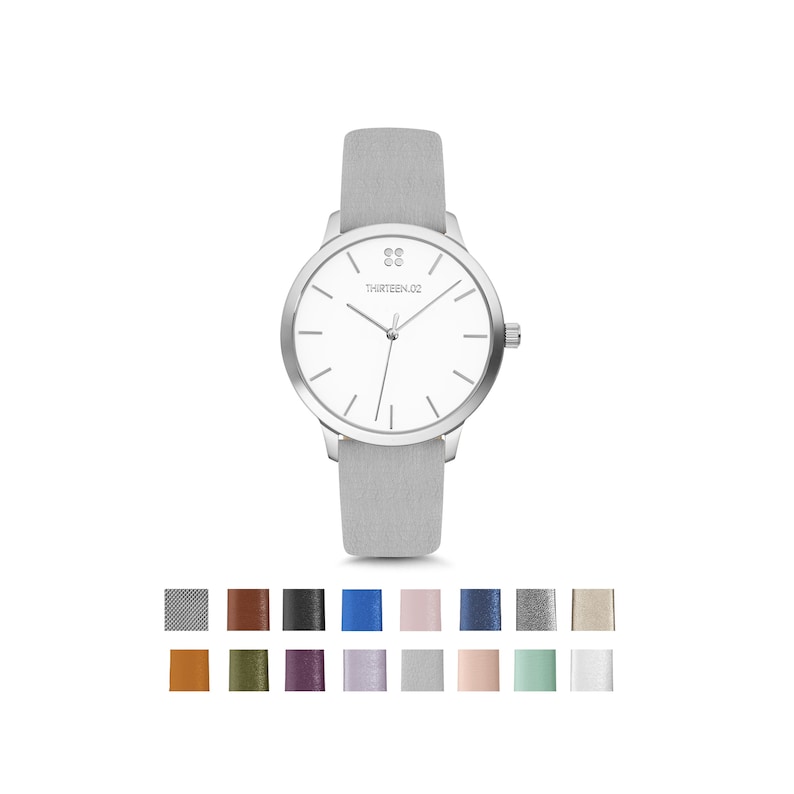 Birthday Gift for Women, College Student Gift, Wrist Watch, Gift for Her, Girlfriend Gift, Silver Watch, Minimalist Watch, Ladies Watch image 3