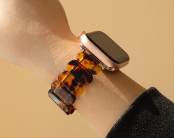 Watch band Women, Stretch Resin Watch band, 40mm, 42mm, 41mm, Gift for Her, Gift for Mom, Gift for Wife, Elastic