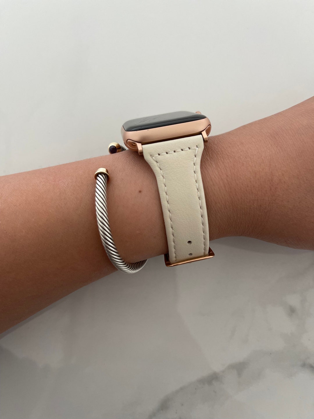 Apple Watch Band Slim Leather Iwatch Strap Women Bands 38mm Etsy