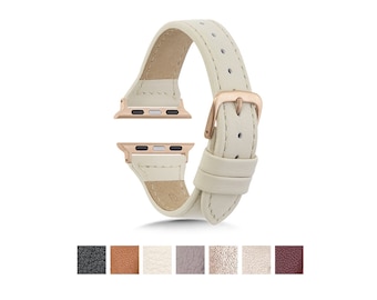 Women's Apple Watch Band 40mm, 42mm/41mm/40mm/38mm Apple Watch Strap, Leather Band, Fits Apple Watch 1, 2, 3, 4, 5, 6, 7, 8, 9, 10 SE