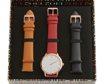 Womens Watches, Watch Gift Set for Women, Women Watches, Watches for Women, Watch + 2 Extra Bands, Gift for Women, Christmas Gift, Under 100