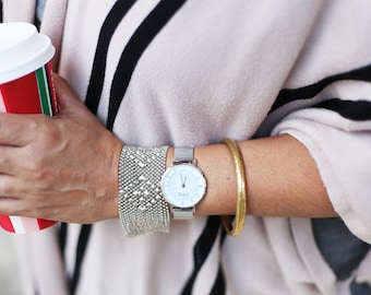 Minimalist Watch, Watches for Women, Watches Women, 32mm, Silver Watches for Women, Minimalist Watch Women, Womens Watch, Wrist Watch