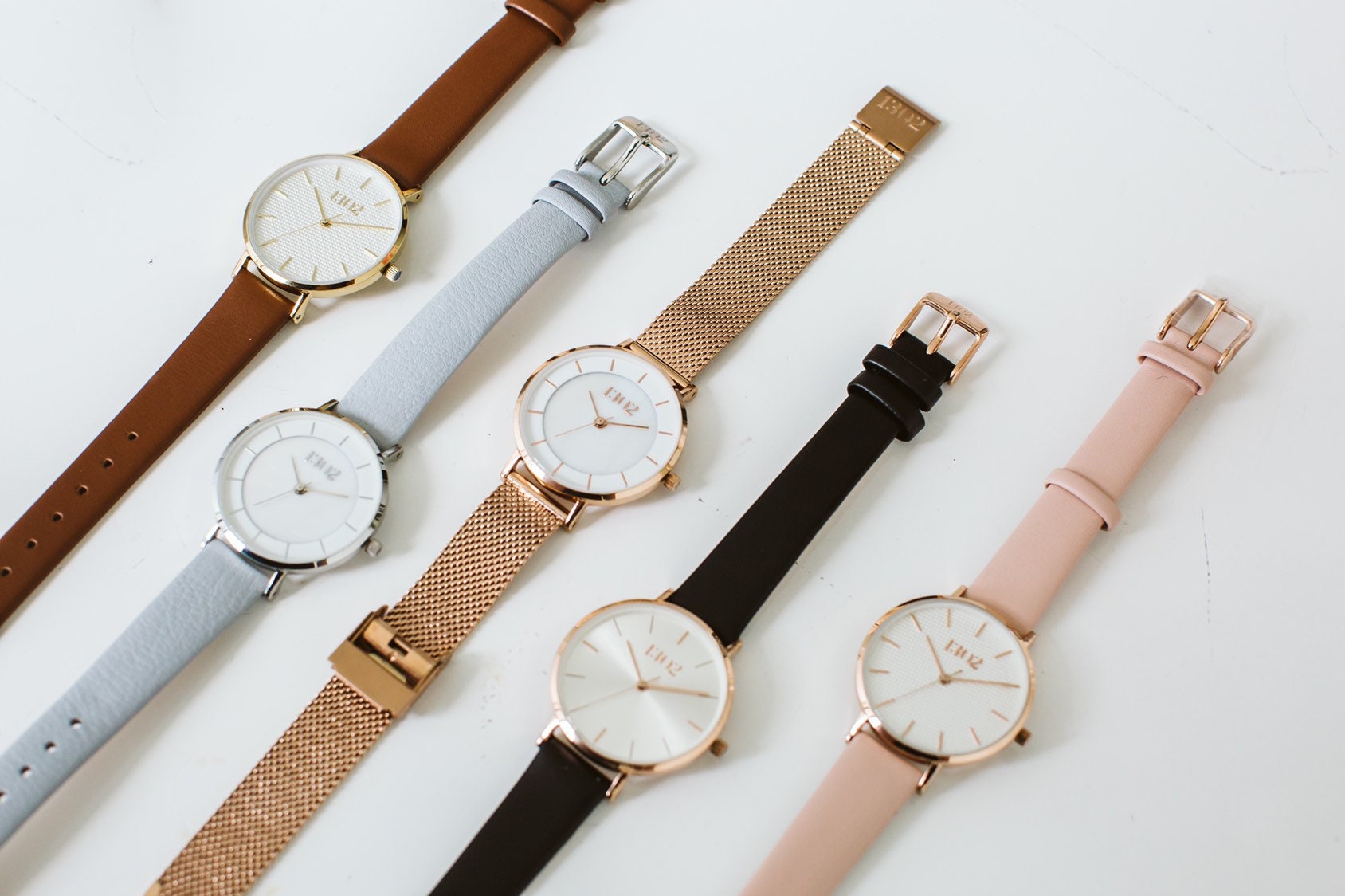 Bracelet De Montre En Cuir Véritable - Couleurs Assorties, Boucle Acier - Longueur 18cm, Remplacement Facile