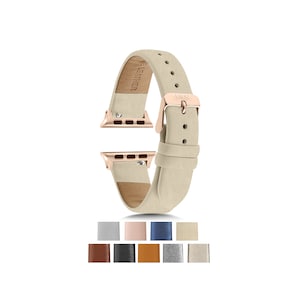 Apple Watch Band Women, Apples Bands, Leather Strap, Straps, 38mm, 40mm, 41mm, 42mm, 44mm, 45mm, Leather, Ultra 49mm, Rose Gold, Series 10