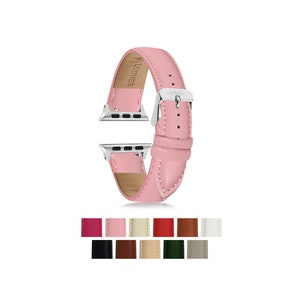 Womens Apple Watch Band, Apple Watch Band 40mm, Apple Watch Strap, Fits Series 8/7/6/5/4/3/2/1/SE/Ultra, 38mm, 41mm, Leather Bands, Series 9