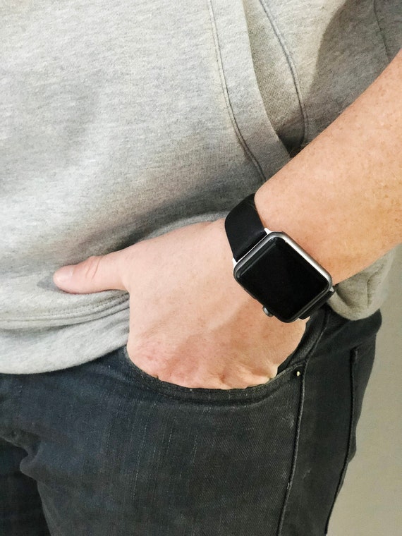 Compatible Apple Watch Band, Mens Leather Watch Band, Men's Watch Band, Gift for Dad, Smart Watch Band, Gifts for Dad, Father's Day