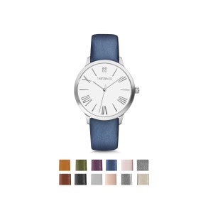 Birthday Gift for Women, Mother Gift, Mothers Day, Personalized Gift for Her, Womens Silver Watch, Womens Watch Silver, College Student Gift