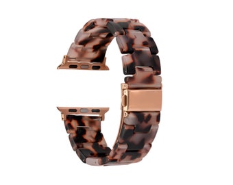 Resin Apple Watch band, Apple Watch band, Apple Watch band Women, 40mm, 38mm, 41mm, iWatch Band, Resin Apple Watch Strap, Lightweight Strap