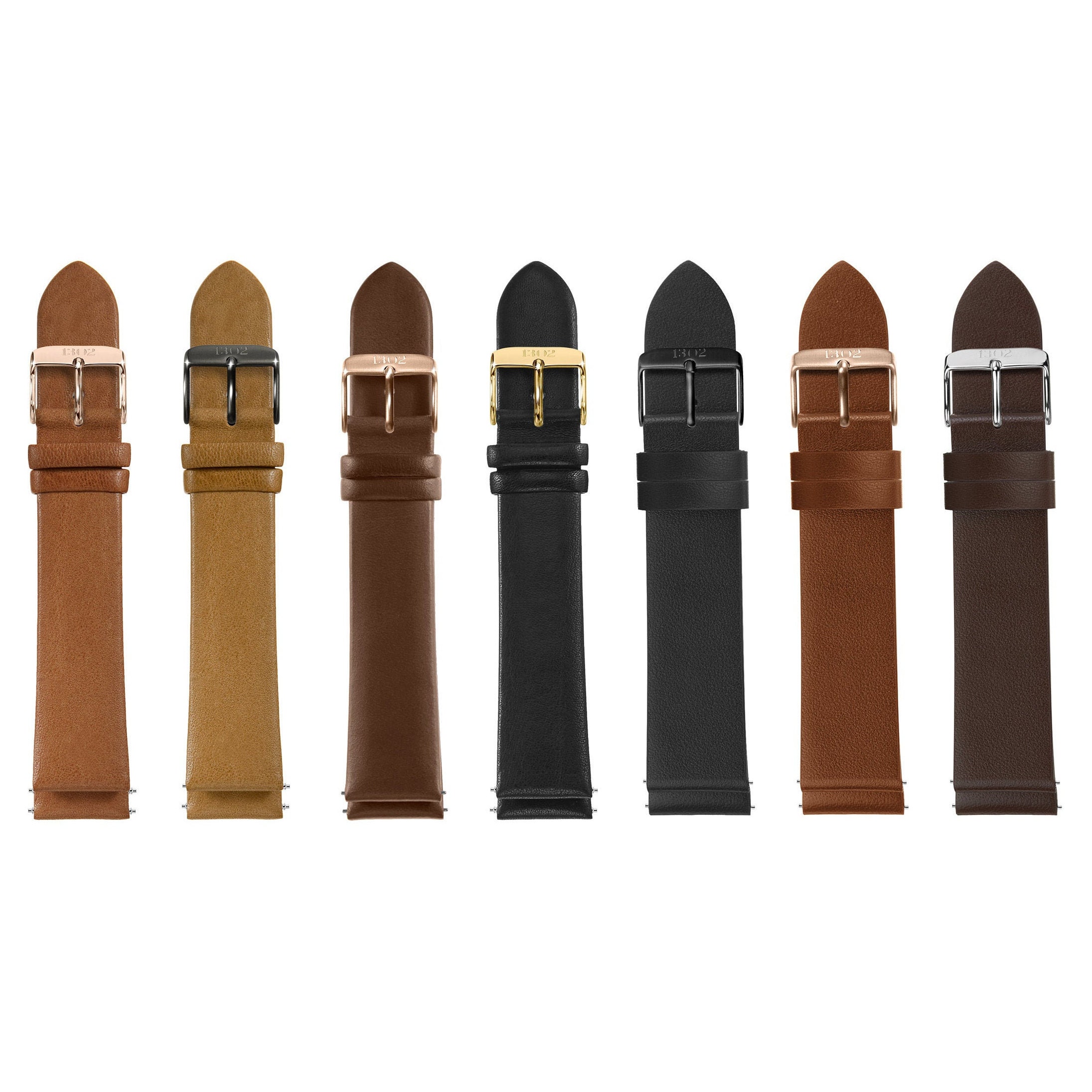 Brown Leather Watch Strap Mens Watch Strap 20mm 22mm Watch Etsy