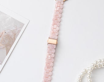 Slim Resin Watch band, Compatible with Apple Watch Band, Slim Watch band, Watch band Women, 40mm, 38mm, 41mm, Gift for Her, Gift for Mom