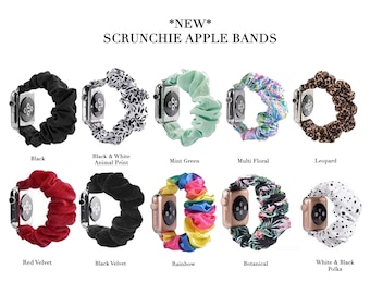 Women's Apple Watch Band 40mm, 38mm/40mm/41mm, Scrunchie Apple Watch Strap, Scrunchie Band, Fits Apple Watch 1, 2, 3, 4, 5, 6, 7, 8, 9 SE