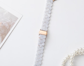 Slim Resin Watch band, Women's Watch band, Compatible with Apple Watch band Women, 40mm, 38mm, 41mm, Gift for Her, Mother's Day, Series 11