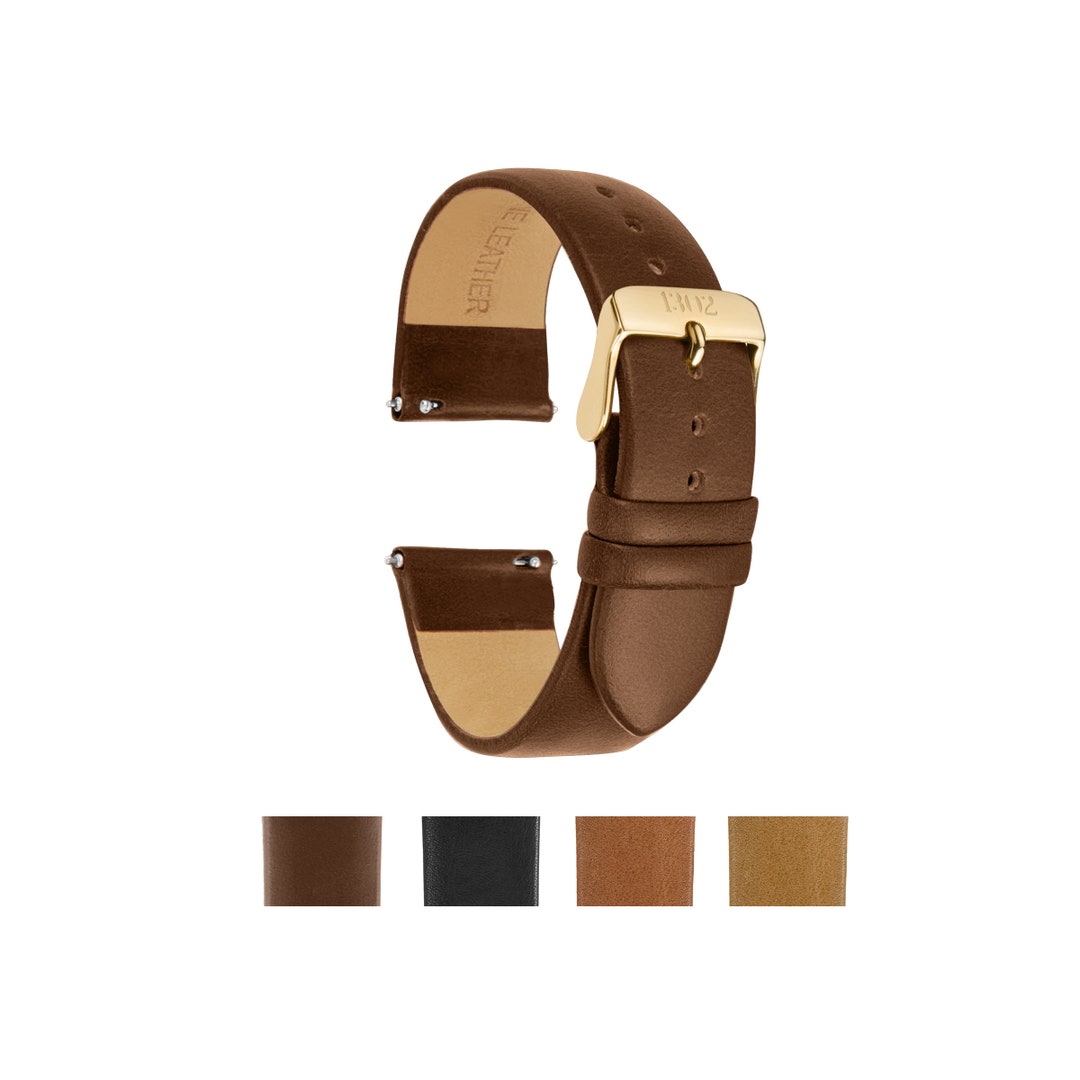 Brown Leather Watch Strap, 20mm, 22mm Watch Strap, Mens Watch Straps