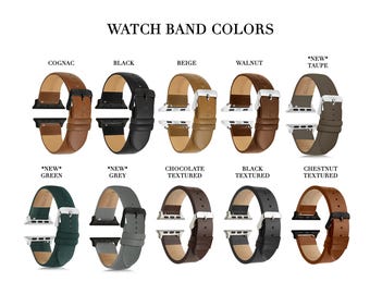 Correa de cuero para reloj de hombre de 42 mm y 38 mm, correa para reloj de hombre, regalo para el Día del Padre, regalo para papá, compatible con la Serie 11.