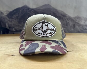 Telluride Lucky Snake Trucker Hat - Camo
