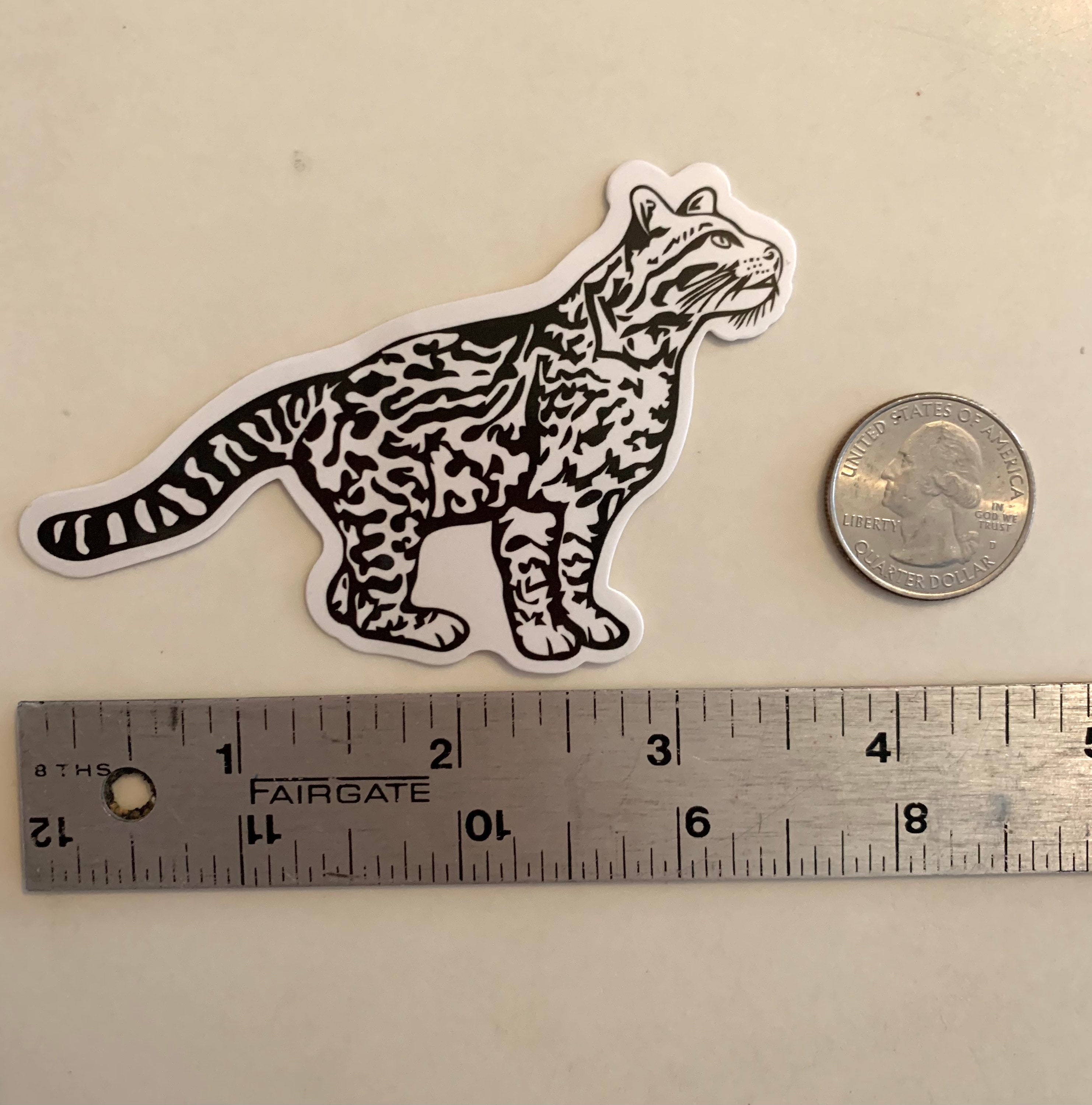Ocelot Vinyl Sticker - Etsy
