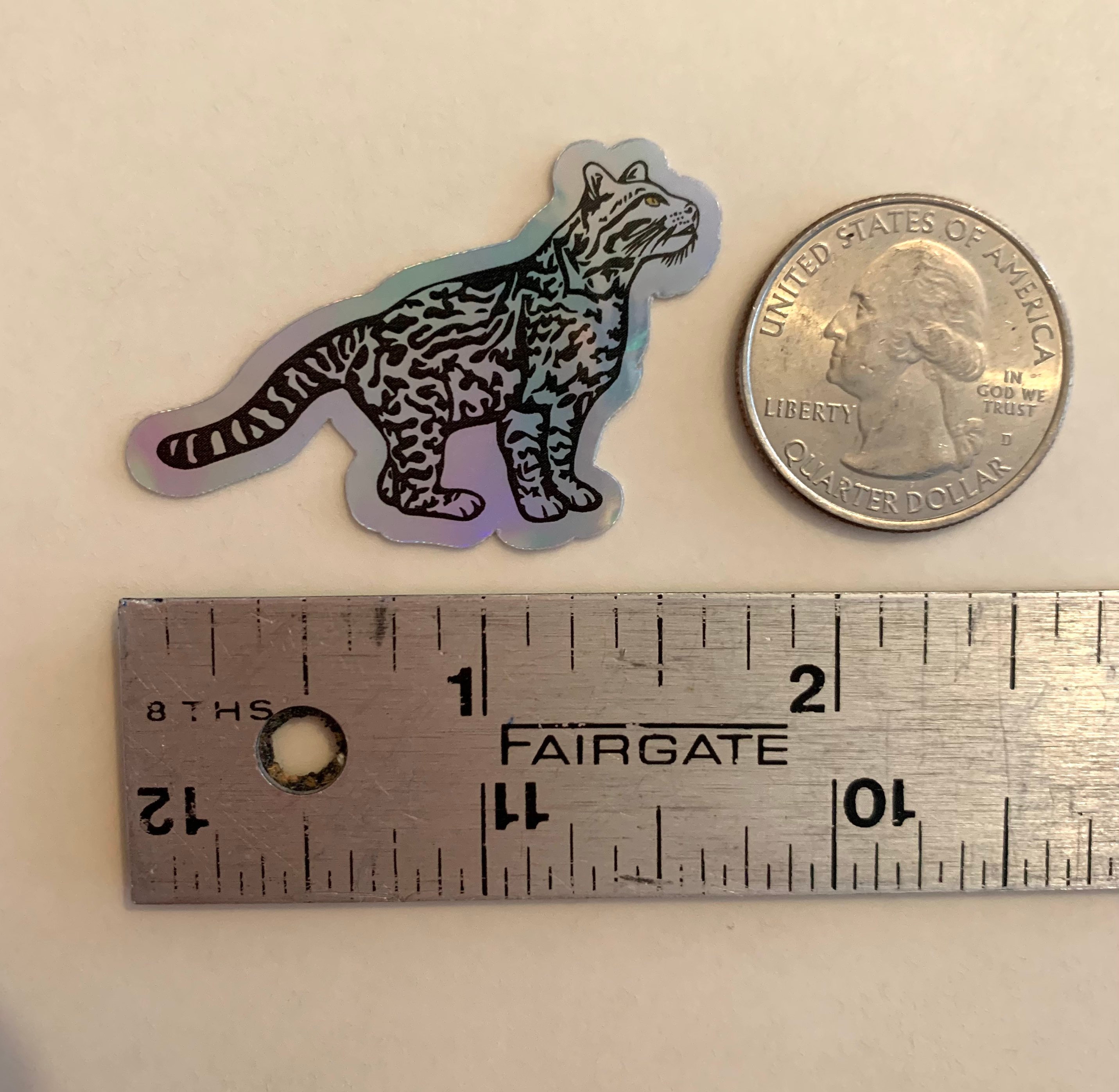 Holagraphic Ocelot Sticker - Etsy