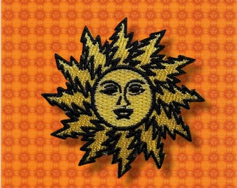 Toppa Ricamata Grateful Dead - Terrapin Station RWB Bolt Tartaruga Ferro - Da Cucire