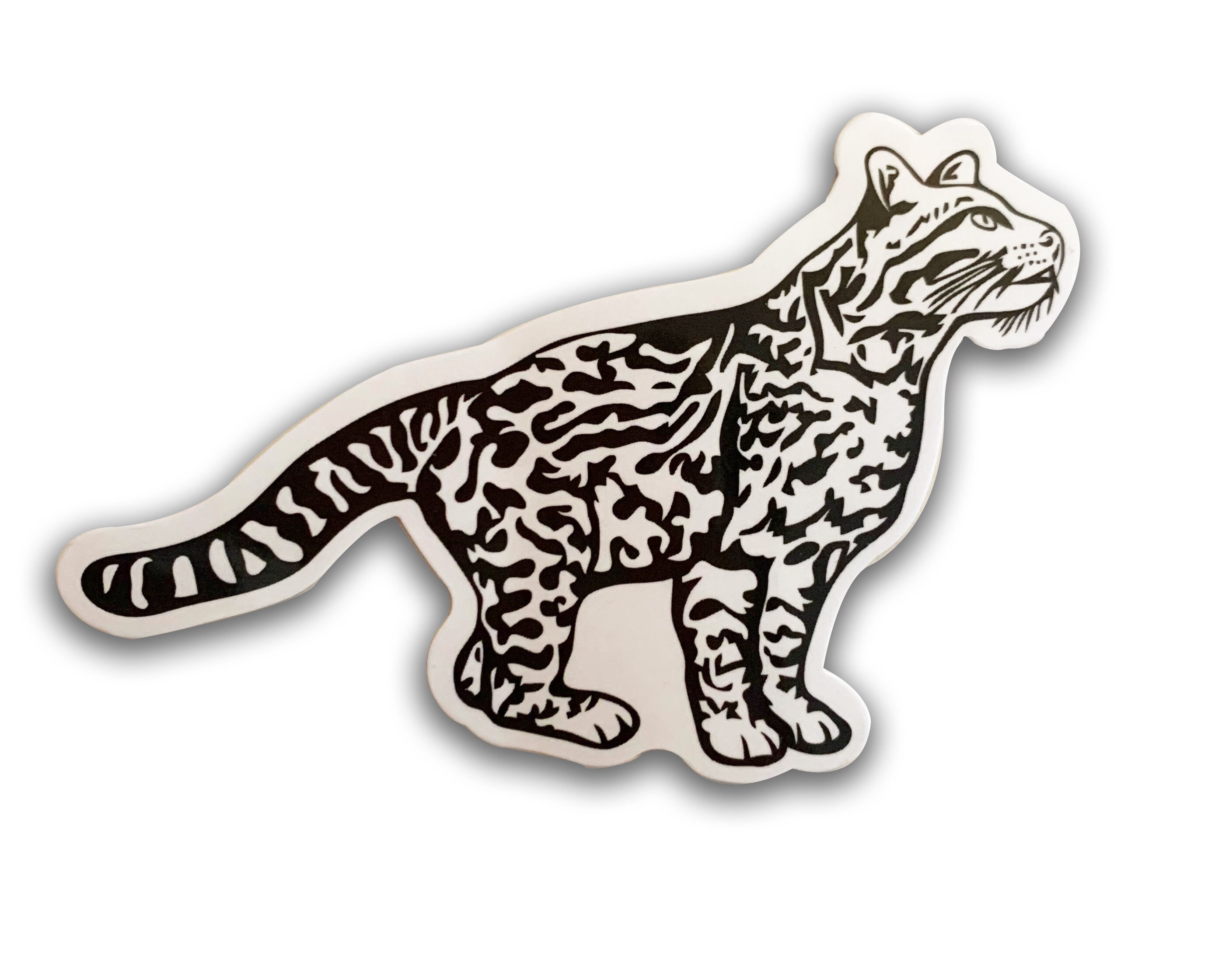 Ocelot Vinyl Sticker - Etsy