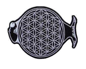Parche con el logotipo del pez mandala