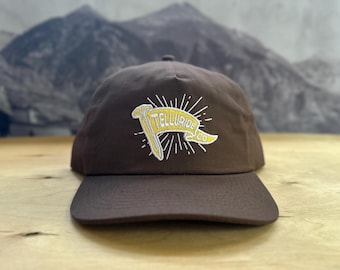 Telluride Flag Canvas Hat - Brown