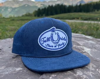 Telluride Lucky Snake Corduroy Hat - Navy Blue