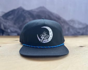Cowboy Moon Rope Hat - Black