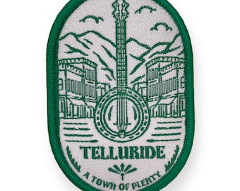 Telluride Banjo Bluegrass Patch Green